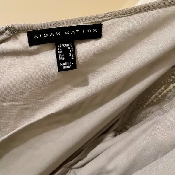 Aidan Mattox Embellished V-Back Dress - Picture 4 of 4